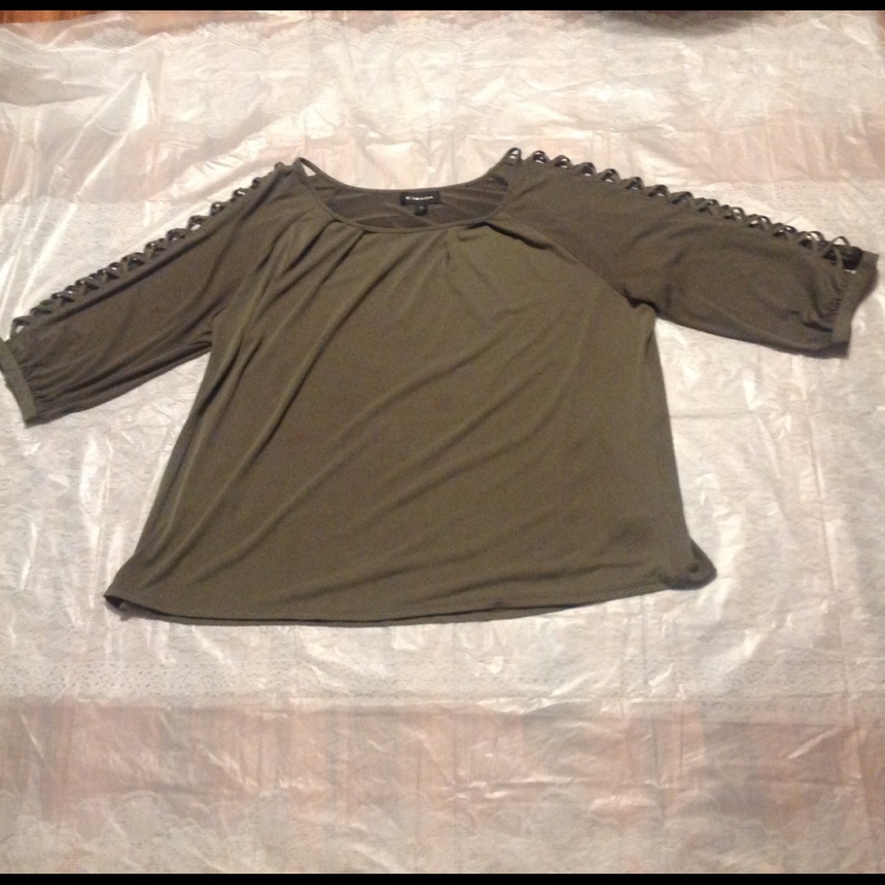 "G COLLECTION" WOMEN 3/4 SLEEVE BLOUSE 3X